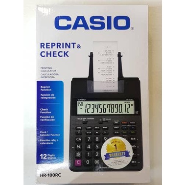 

PROMO! Casio Printing Calculator HR-100RC Kalkulator Kasir Printer Struk |Kalkulator