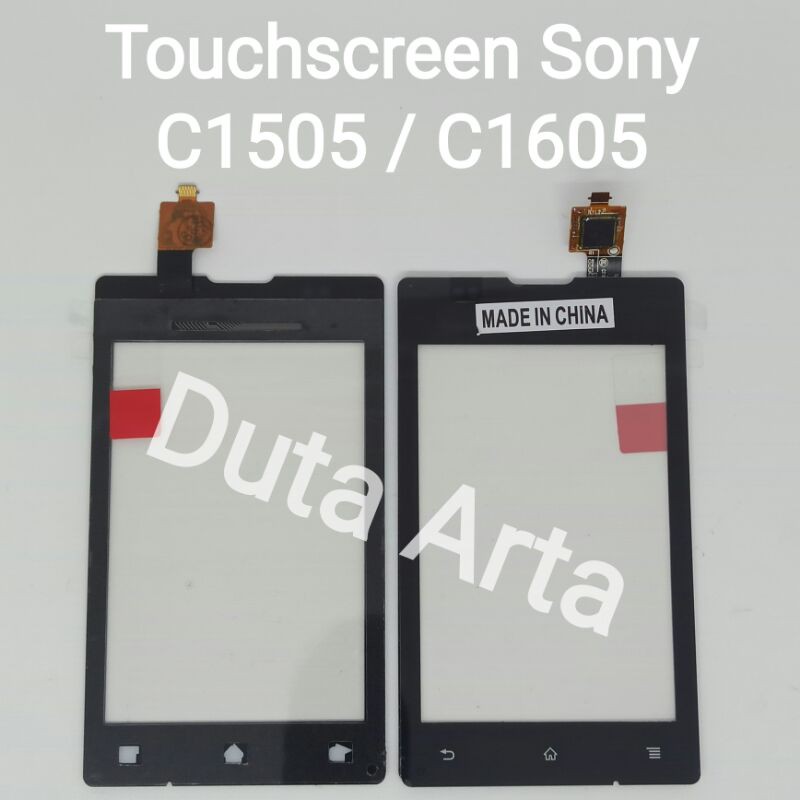 Touchscreen Sony Xperia E C1505 / C1605 - Black (Hitam)