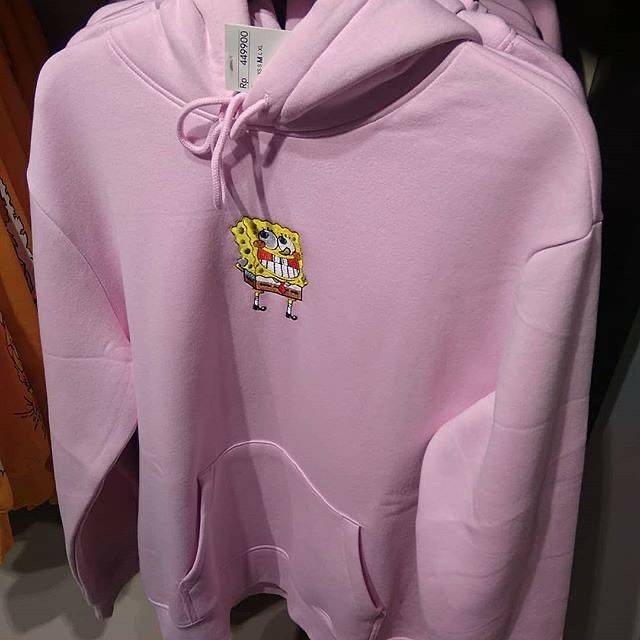 H*M spongebob pink hoodie / blue hoodie