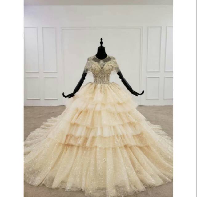 Pre order gaun pengantin mewah baju pengantin cantik wedding dress import wedding gown new design