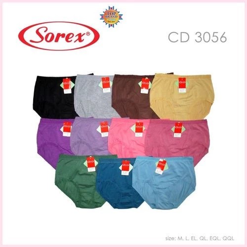 WARNA TERBARU CELANA DALAM SOREX WANITA DEWASA BAHAN KATUN ASLI ART 3056