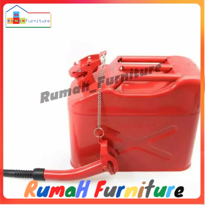 Jerigen Bensin / Solar Metal Fuel Jerrycan 10 Lt