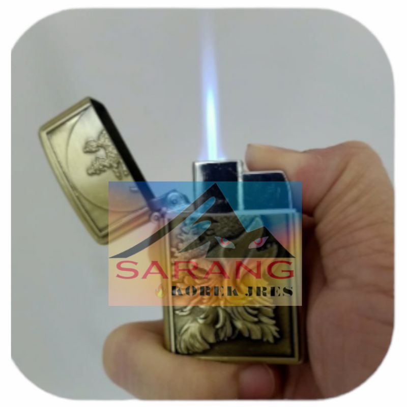 Korek Api Las Lighter Motif Wolf Serigala 3958