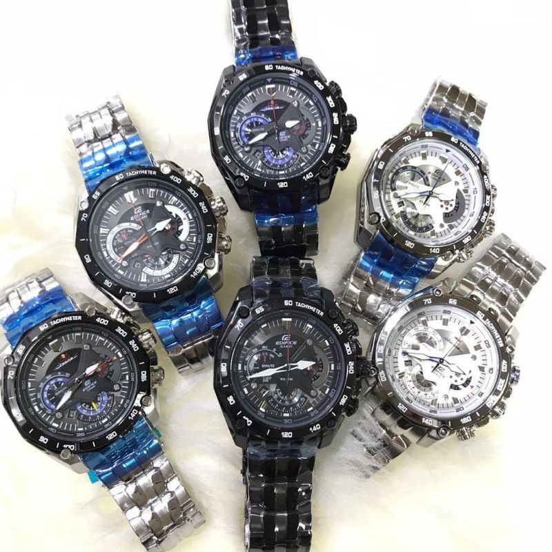 JAM TANGAN PRIA WANITA | RANTAI | KULIT | KARET | MURAH | PRIA CASIO EDIFICE EFR550 ORIGINAL