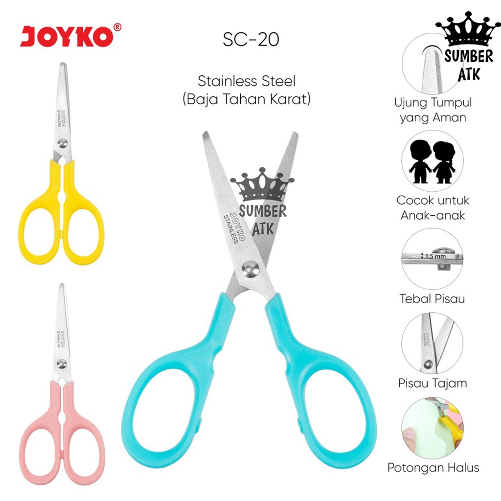 

Gunting Scissors Joyko SC-20 Gunting kecil Buat anak anak