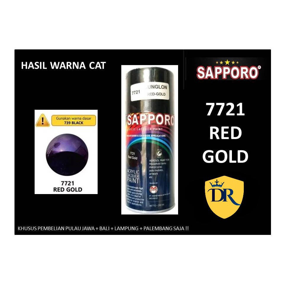 Sapporo Bunglon 7721 Red Goldt / Pilok / Pylox / Pilox 300 ml