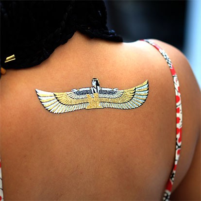 

POTATOO GOLDEN EGYPTIAN GODDES Temporary Tatto Sticker