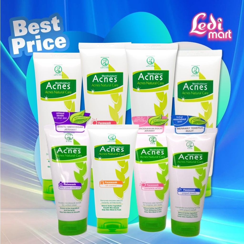 ORIGINAL Acnes Face Wash 100ml / White Complete / Oil Control / Deep Pore / Yogurt Touch / Sabun Cuci Muka / Sabun Wajah / Facial Wash / Cleanser / Pembersih Wajah / Anti Jerawat /LEDI MART