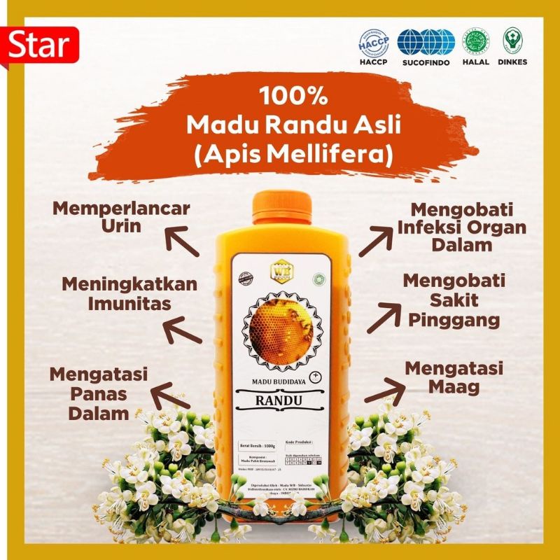 

Madu Randu / Lebah Apis Melifera - Garansi Murni & Asli 100% - Wild Bee
