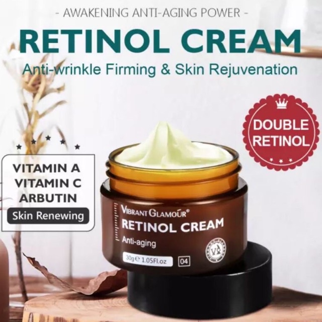 VIBRANT GLAMOUR Retinol Cream for Face  Hyaluronic Acid Anti Aging Cream Retinol Moisturizer Wrinkle