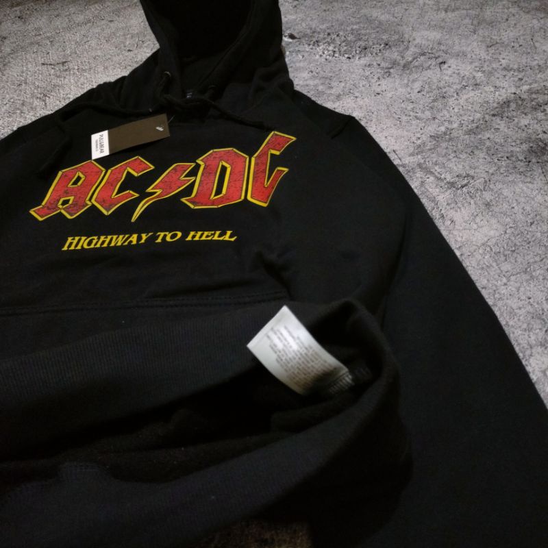 READY!!!SWEATER HOODIE PULL &amp; BEAR X ACDC FULLTAG &amp; LEBEL