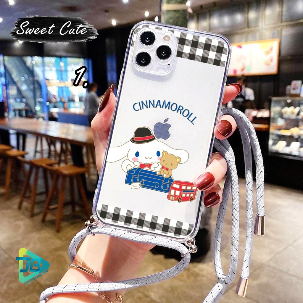 Softcase Slingcase Lanyard Bening SWEET CUTE Samsung M31s M51 S8 S8+ S9 S9+ S10 S10+ JB4130