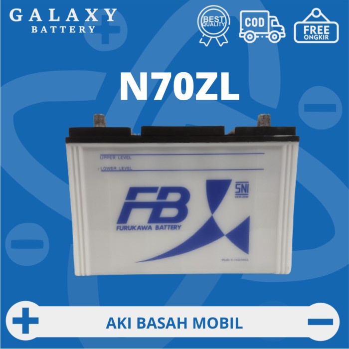 Jual Aki Mitsubishi L300 + Strada + Holden Gemini Diesel N70ZL Furukawa