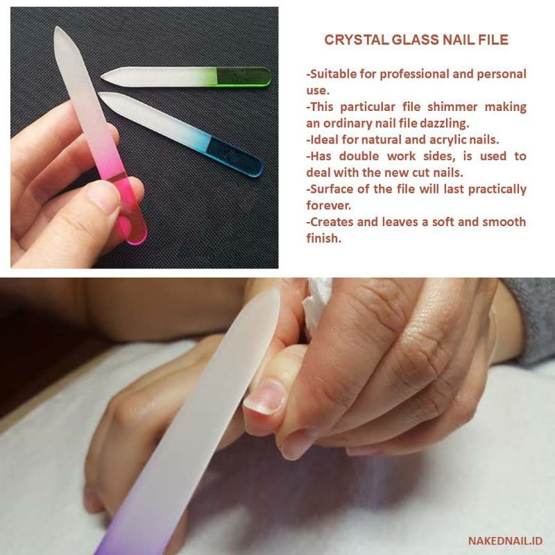 nail file glass / kikiran kaca buffer kasar nail art nailart