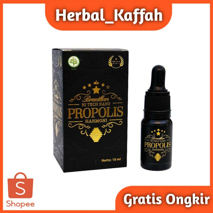 Propolis Hi Tech Nano Propolis Harmoni Premium Nano Green Brazilian 100% Asli 10 ml