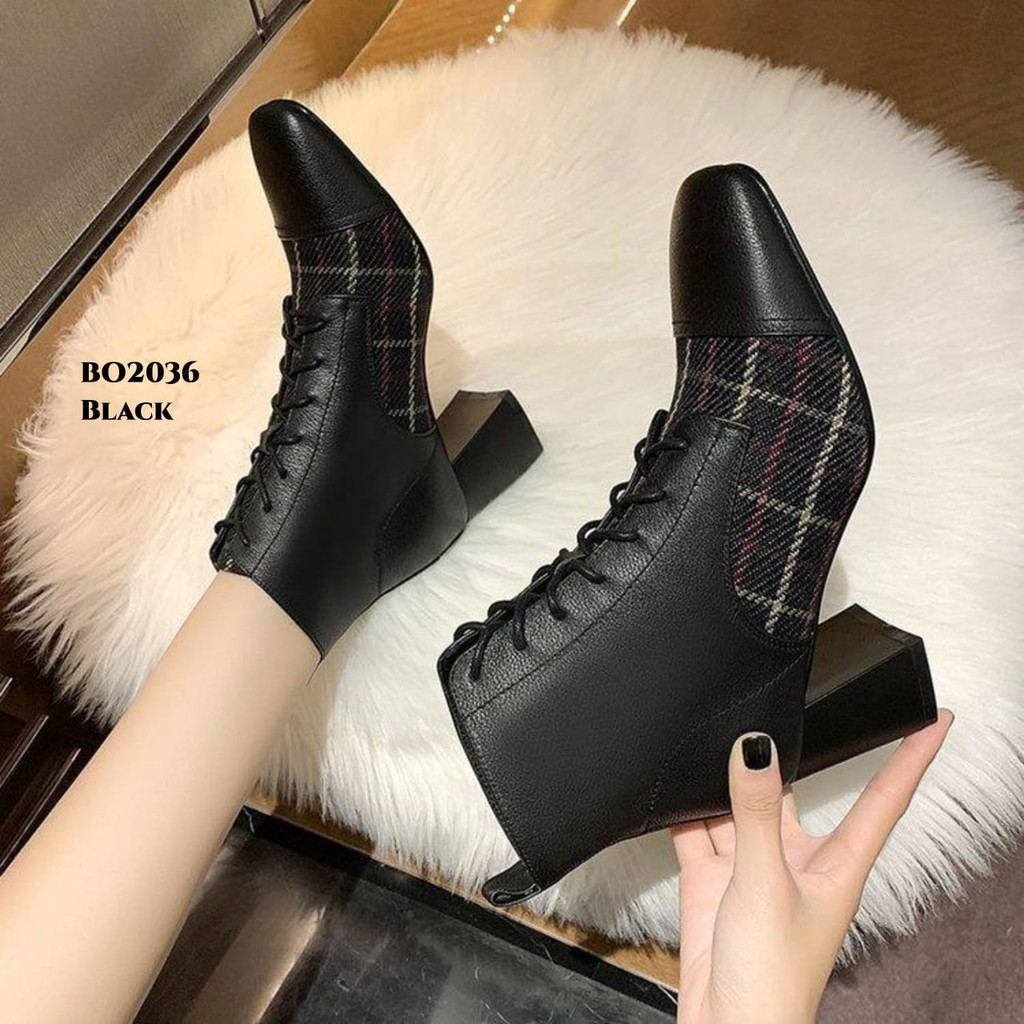 RESTOCK PRF Sepatu Boots Heels Korea BO2036