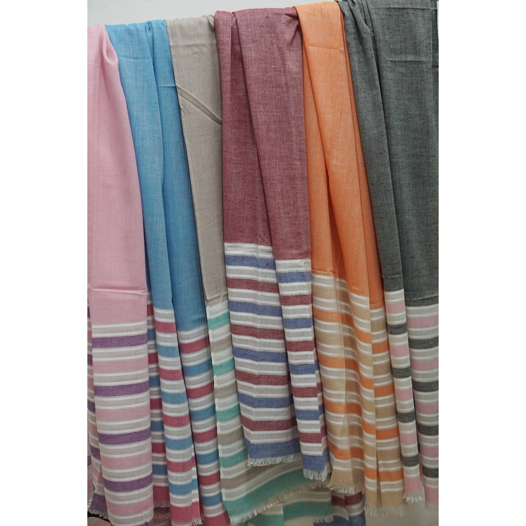 Pashmina Motif Garis 02 | Selendang | Scarf | Syal | Shawl | Pasmina