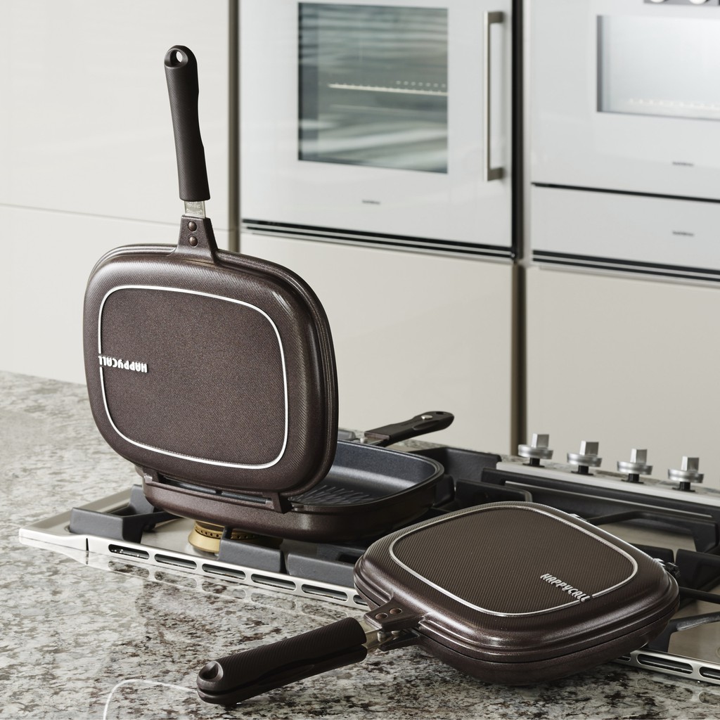 Jual Happycall Original Korea Titanium Jumbo 30 cm Grill Double Pan Happy Call Ori Warna Baru