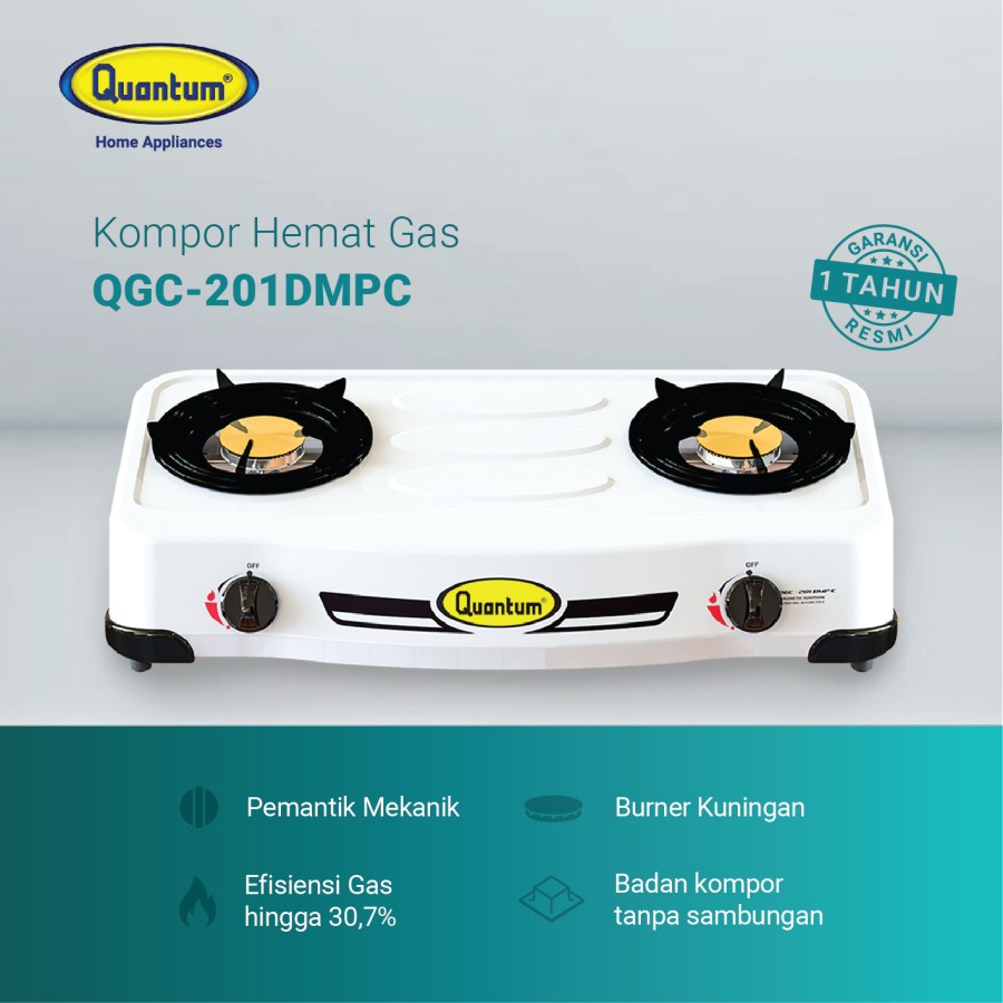 KOMPOR GAS QUANTUM 2 TUNGKU QGC - 201 DMPC