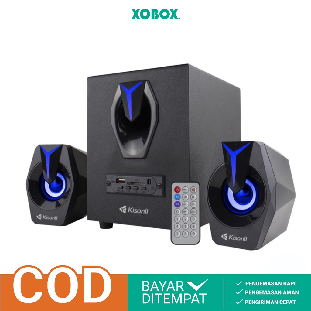 Speker Aktif Subwoofer Support BT, USB, TF Card &amp; Radio TM-6100U -XOBOX