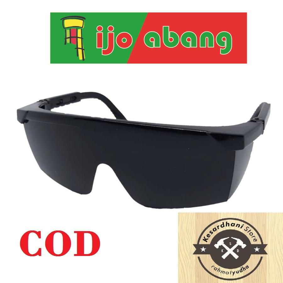 Kacamata Las Hitam DIN 10/11 Safety Glasses Black Style Gerinda Grinda10 11 Lensa Din 10-11 Gelap