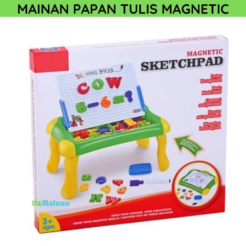 NEW!!!QJ9922 Mainan Edukasi Anak Papan Tulis Magnet Magnetic Sketchpad Board angka huruf