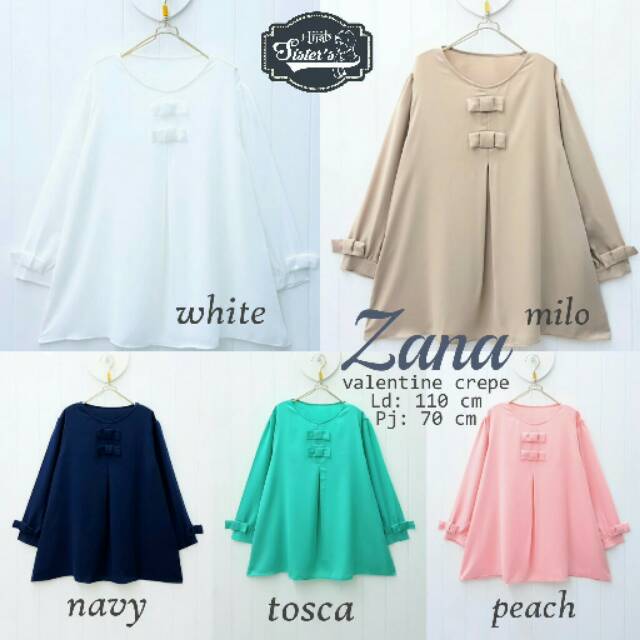 Atasan baju muslim polos wanita, dress muslim wanita, blus formal dress