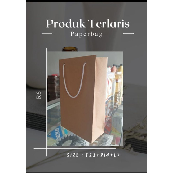 

Paperbag R6 size 23x14x7
