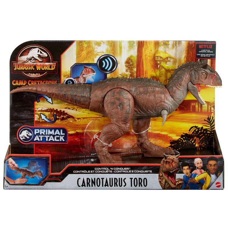 Jurassic World Camp Cretaceous Control 'N Conquer Carnotaurus Toro