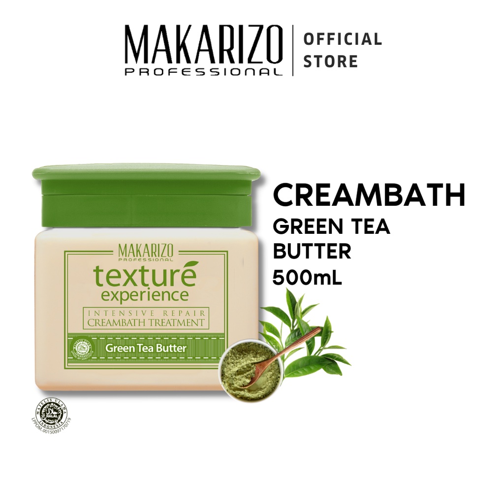 Makarizo Professional Texture Experience Cream Green Tea Butter Pot 500 mL - CO