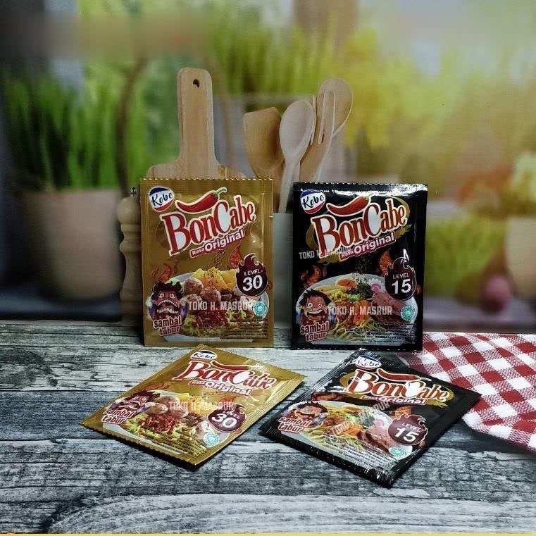 Sambal Tabur BONCABE Kobe Level 10 / 15 / 30 ukuran 6gr