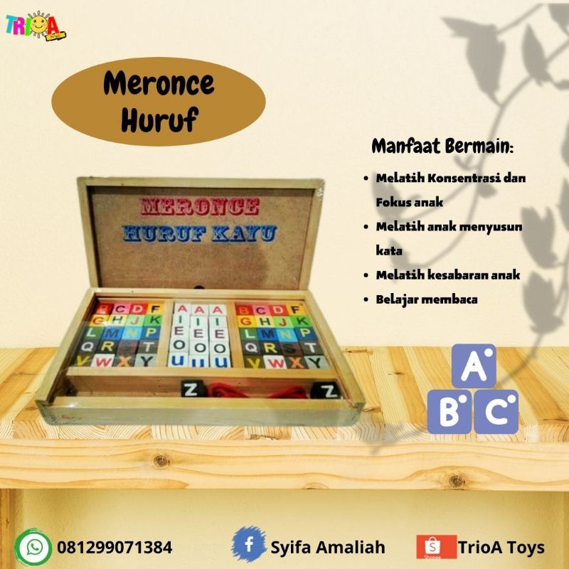 TR MERONCE HURUF KAYU/MAINAN BALOK/BALOK HURUF