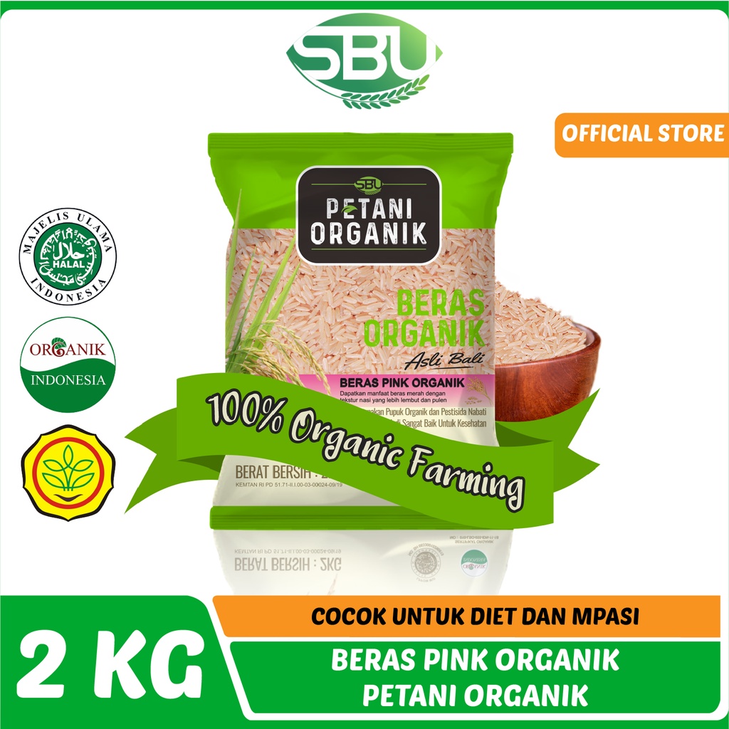 

Beras Pink Petani Organik 2kg / Cocok Untuk Diet dan Mpasi