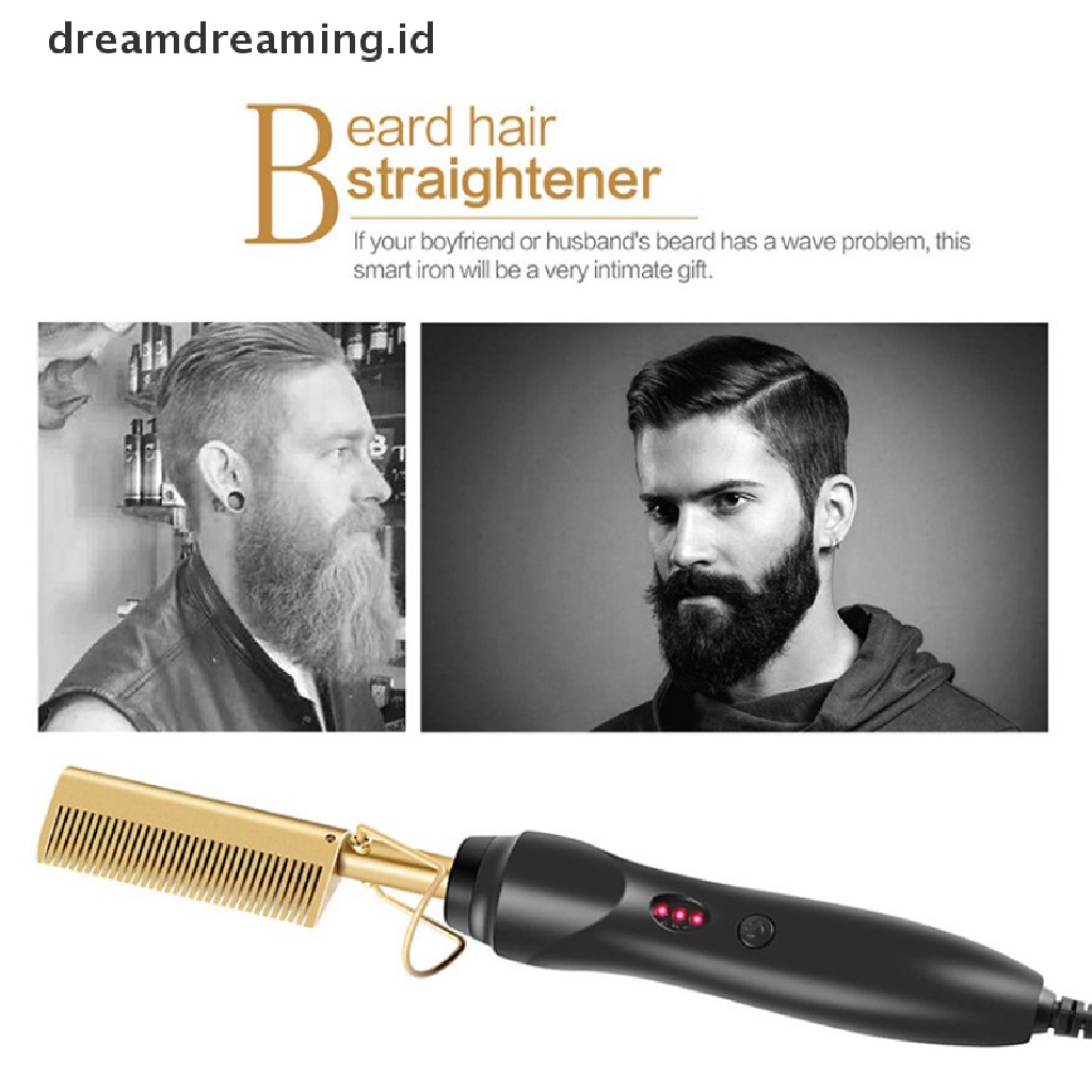 (Dreamdreaming.Id) Catokan Pelurus Rambut Elektrik 2 In 1
