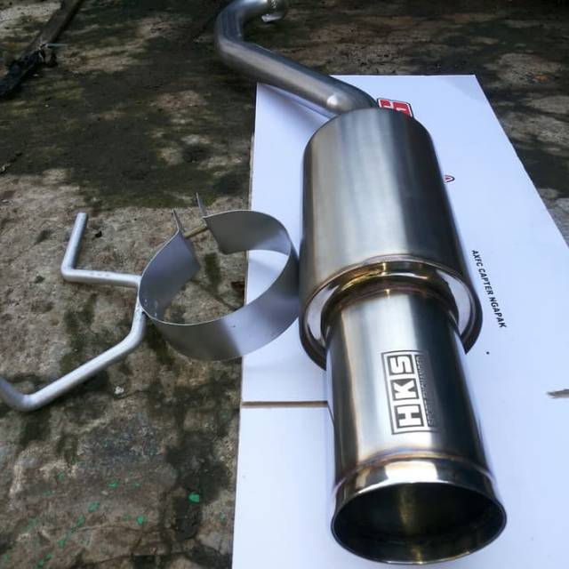 KNALPOT HKS TITAN BOLT ON JAZZ BRIO YARIS