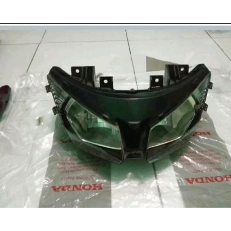 Reflektor CBR 150 non led headlamp CBR 150 non LED k45a lampu depan CBR 150 lokal non LED mata 2 ori