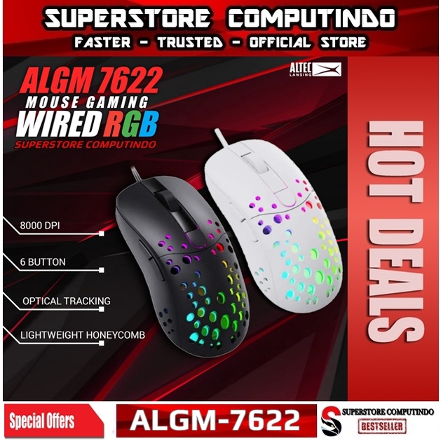 Mouse Gaming Altec Lansing ALGM-7622 RGB Backlight | Altec ALGM7622