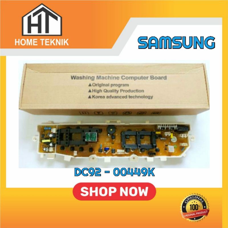 MODUL PCB MESIN CUCI SAMSUNG WA70H4000 WA80H4000 WA75H4200  original program code part DC92 00449K