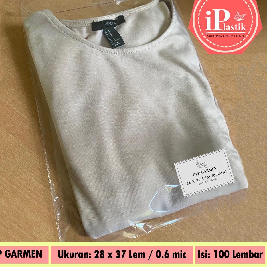 

➪ Plastik OPP Garmen 28 x 37 TEBAL 0,6 SUPERPREMIUM / PLASTIK BAJU ☎