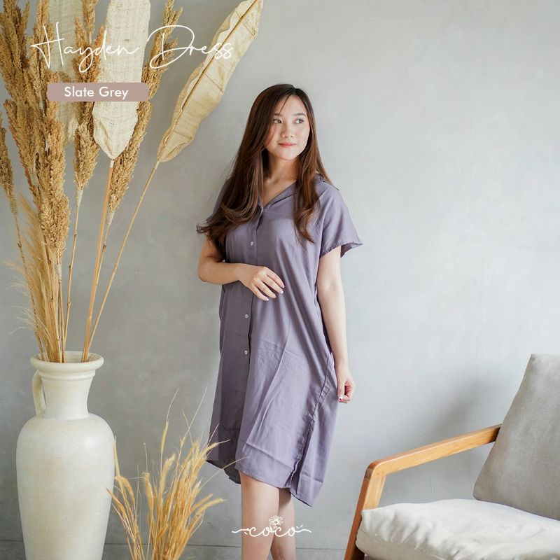 LINEE - CASUAL DRESS - Homewear - Casual Dress -  Simple - Dress Rayon - Busui Friendly