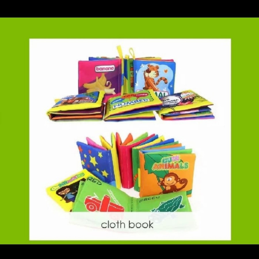 Soft cloth book buku Bantal kain mainan edukasi bayi anak kids cerita