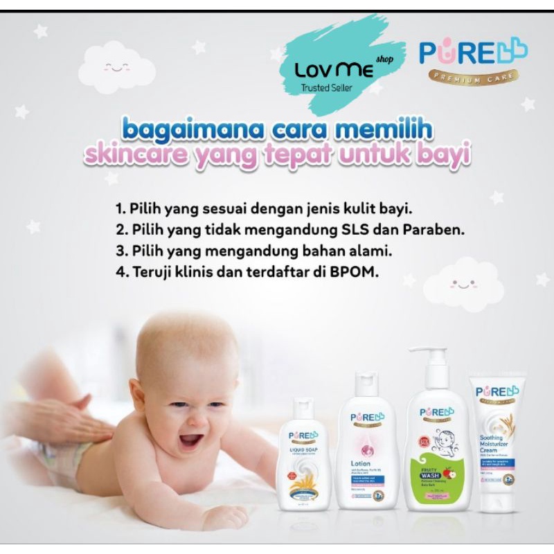 lov me❤️ Pure Kids Body Lotion-melembabkan -buat pijat bayi-menenangkan kulit