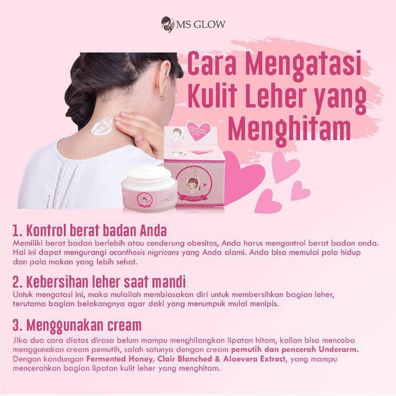 UNDERARM MS GLOW ORIGINAL, CREAM LIPATAN MS GLOW