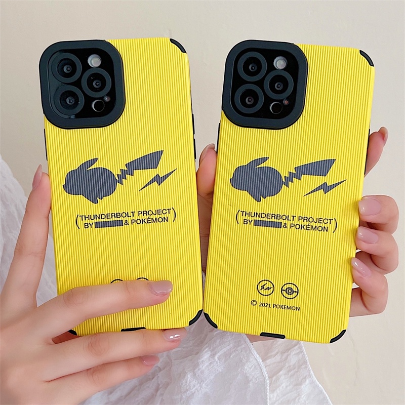 Soft case Silikon Motif Pikachu Untuk iphone 11 pro max 12 13 pro max X Xs max XR 7plus 8plus 7 8 Se 2020