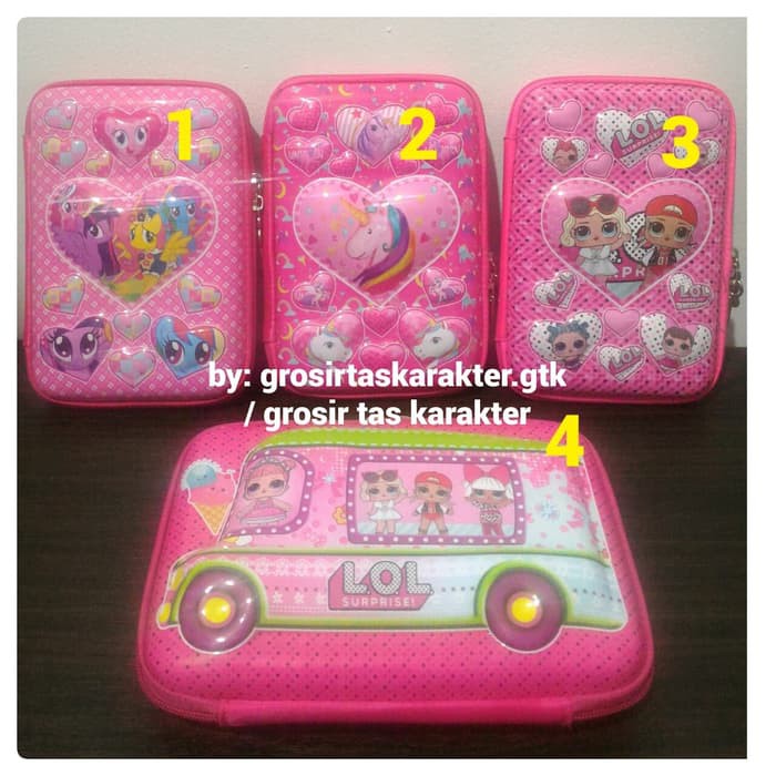 

Tempat Pensil Anak Karakter LOL Unicorn Pony Kotak Pensil Pencil Case