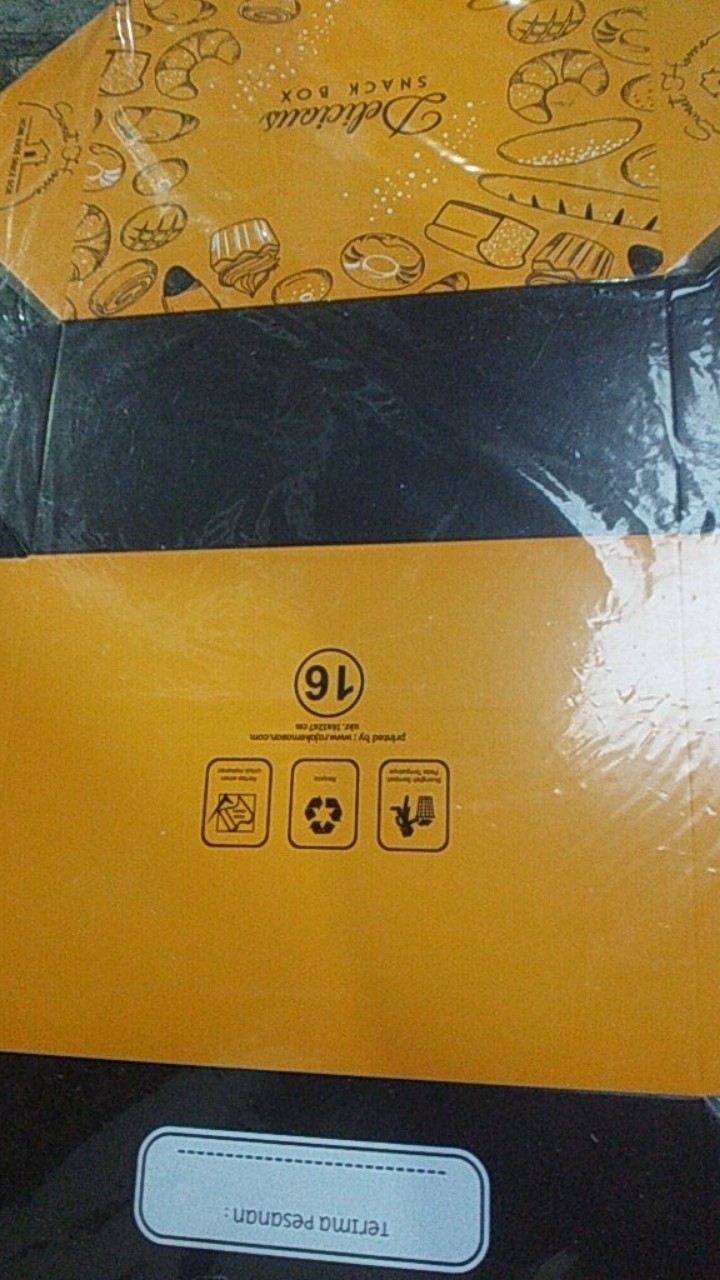 Box Snack 16x12x7 Cm Foodgrade (50 Pcs )