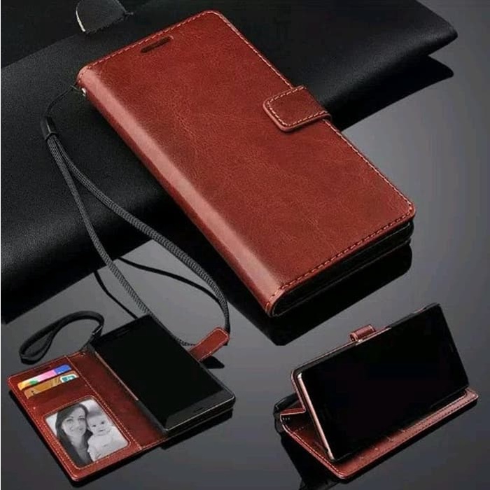 Leather Flip Cover Oppo Reno 3 / A91 - Case Casing Kulit Sarung Dompet