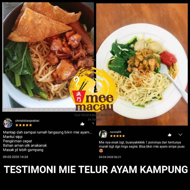 Mie Keriting Basah Telur Ayam Kampung | Bakmi Keriting Medan | 10 Porsi 1 Kilo