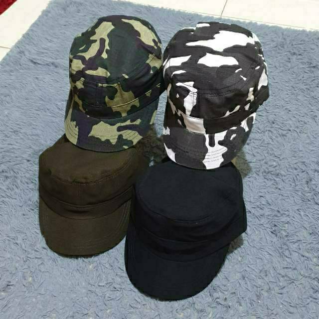 Topi Komando / Topi Militer / Topi Army / Topi Tentara / Topi Polos / Topi Bagus / Topi Cowo / Murah