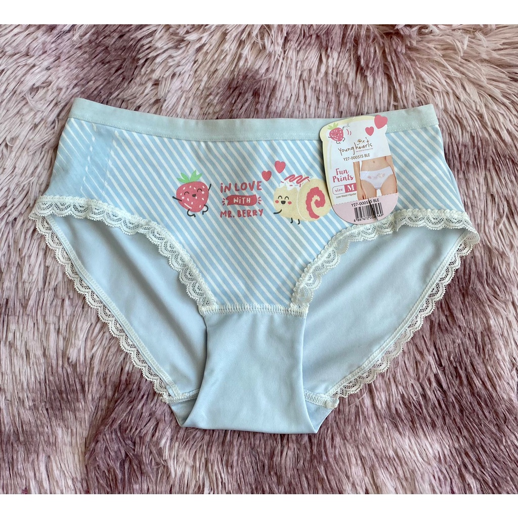 YOUNG HEARTS PANTY FUN PRINT CELANA DALAM WANITA REMAJA SIZE M Y27